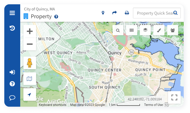 Assessors’ Property Map Viewer Website screenshot.