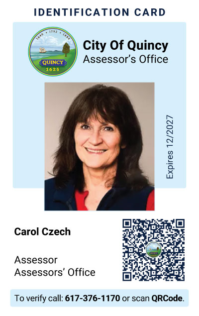 Data Collector’s identification card, with photo, name, job, office, and phone number.